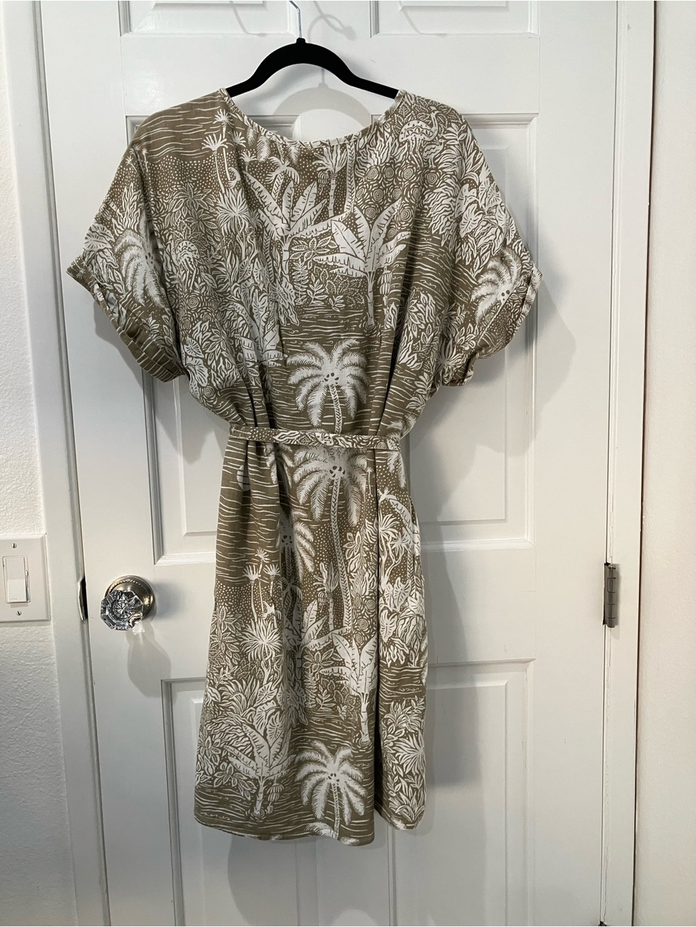 Desmond & Dempsey palm print dress, XL - Picture 7 of 7